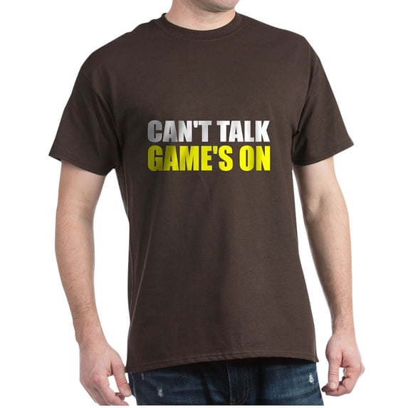 CafePress - Can't Talk Game's On Dark T Shirt - Men's Classic Graphic Cotton T-Shirt
