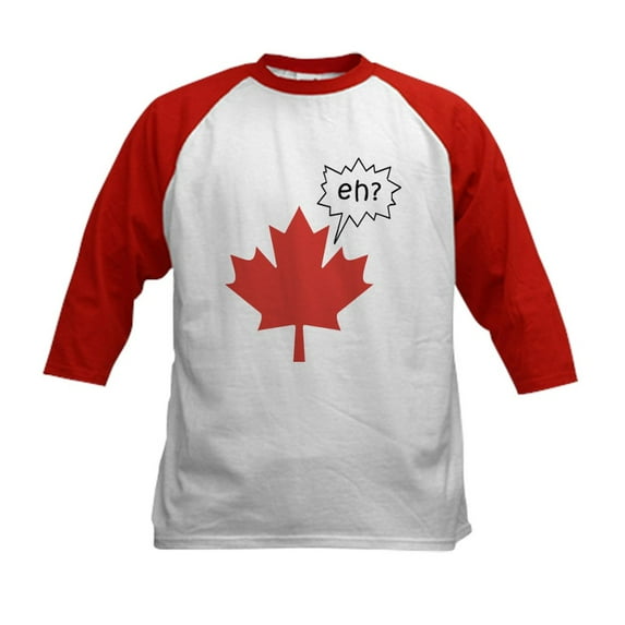 CafePress - Canada EH? Baseball Jersey - Kids Cotton Baseball Jersey, 3/4 Sleeve Shirt