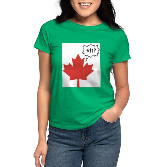 CafePress - Canada EH? Women's T Shirt - Women's Traditional Fit Dark T-Shirt