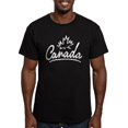 thumbnail image 1 of CafePress - Canada Leaf Script Men's Fitted T Shirt (Dark) - Men's Fitted T-Shirt, 1 of 4