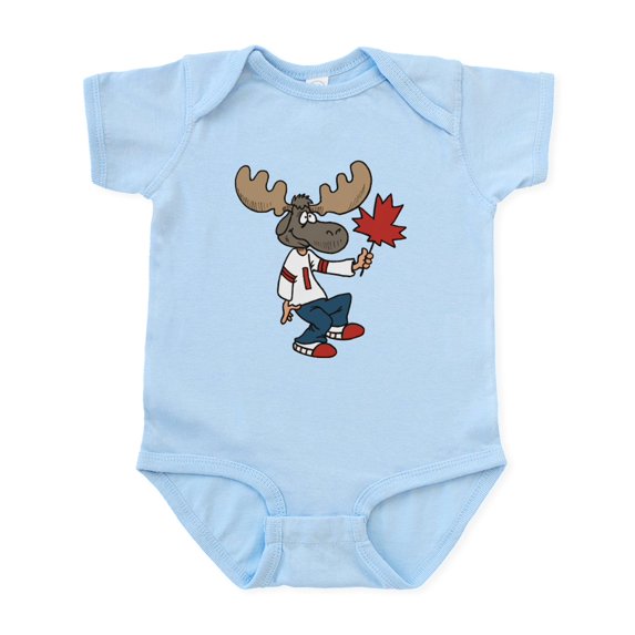 CafePress - Canada Moose Infant Bodysuit - Baby Light Bodysuit, Size Newborn - 24 Months
