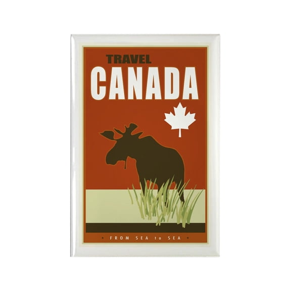 CafePress - Canada - Rectangle Magnet, 2"x3" Refrigerator Magnet