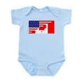 thumbnail image 1 of CafePress - Canadian American Flag Infant Bodysuit - Baby Light Bodysuit, Size Newborn - 24 Months, 1 of 4
