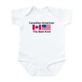 thumbnail image 1 of CafePress - Canadian American The Best Ki Infant Bodysuit - Baby Light Bodysuit, Size Newborn - 24 Months, 1 of 4