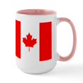 thumbnail image 1 of CafePress - Canadian Flag Large Mug - 15 oz Ceramic Large White Novelty Mug, 1 of 4