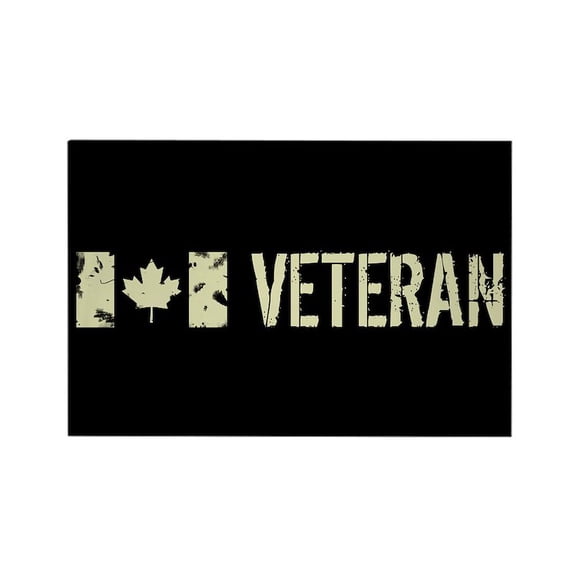 CafePress - Canadian Flag: Veteran - Rectangle Magnet, 2"x3" Refrigerator Magnet