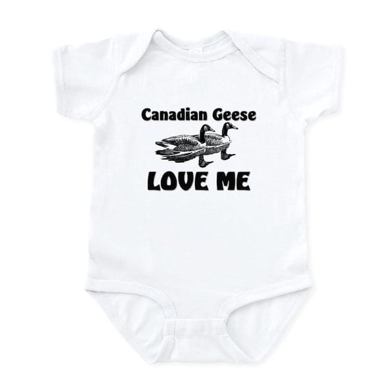 CafePress - Canadian Geese Love Me Infant Bodysuit - Baby Light Bodysuit, Size Newborn - 24 Months