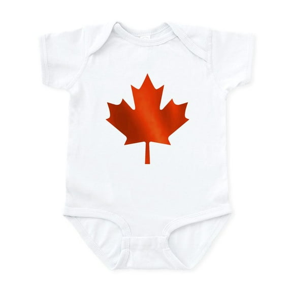CafePress - Canadian Maple Leaf Infant Creeper - Baby Light Bodysuit, Size Newborn - 24 Months