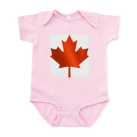 CafePress - Canadian Maple Leaf Infant Creeper - Baby Light Bodysuit, Size Newborn - 24 Months