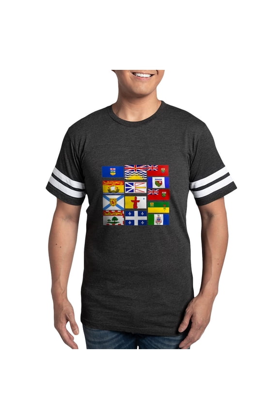 - Canadian Provinces Men's Football T Shirt - Mens Football Shirt