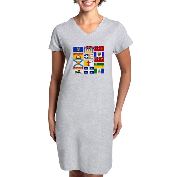CafePress - Canadian Provinces - Women's Nightshirt