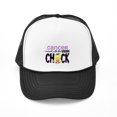 thumbnail image 1 of CafePress - Cancer Messed With Wrong Chick - Adjustable Unisex Printed Trucker Hat with Mesh Back, 1 of 8