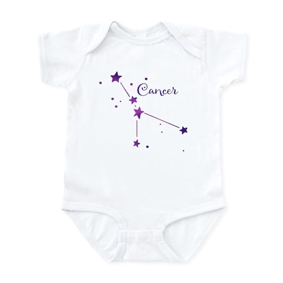 CafePress - Cancer Zodiac Constellation Body Suit - Baby Light Bodysuit, Size Newborn - 24 Months