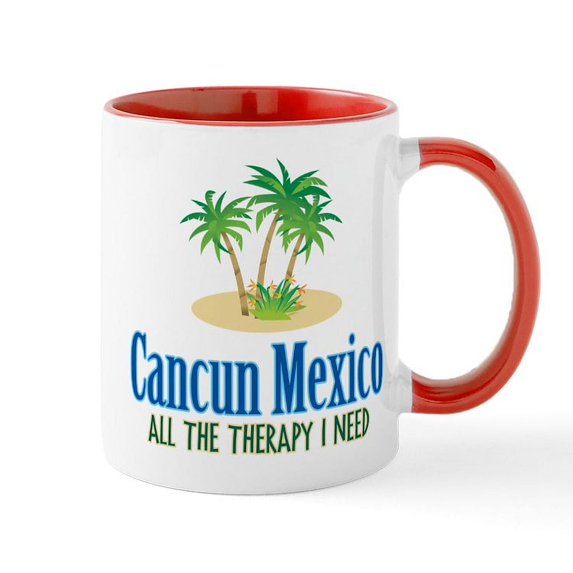 CafePress - Cancun Mexico Mug - 11 oz Ceramic Mug - Novelty Coffee Tea Cup