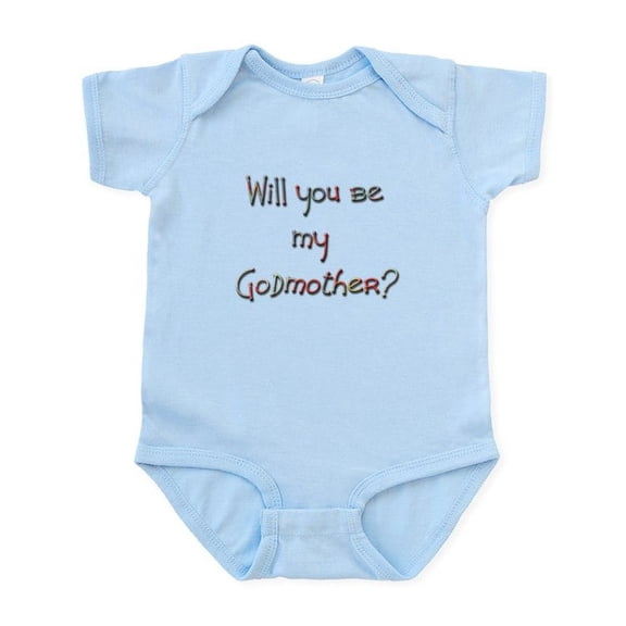 CafePress - Candaa Will You Be My Godmother Infant Bodysuit - Baby Light Bodysuit, Size Newborn - 24 Months