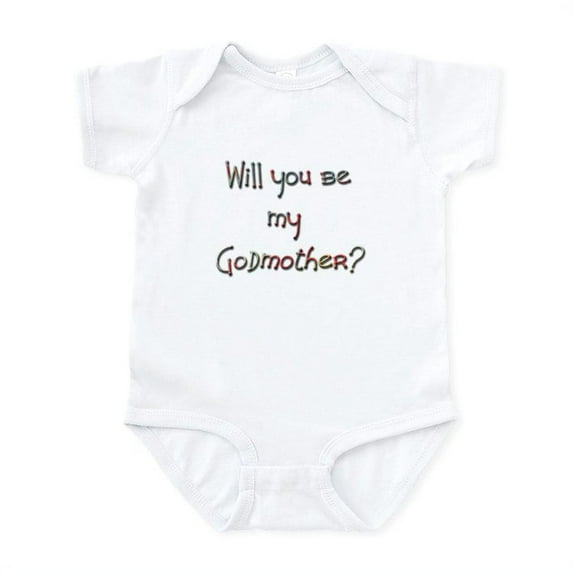 CafePress - Candaa Will You Be My Godmother Infant Bodysuit - Baby Light Bodysuit, Size Newborn - 24 Months