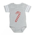 thumbnail image 1 of CafePress - Candy Cane_Tr - Cute Infant Baby Football Bodysuit, 1 of 3