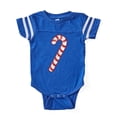 thumbnail image 1 of CafePress - Candy Cane_Tr - Cute Infant Baby Football Bodysuit, 1 of 3