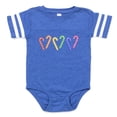 thumbnail image 1 of CafePress - Candy Canes Rainbow_Tr - Cute Infant Baby Football Bodysuit, 1 of 3