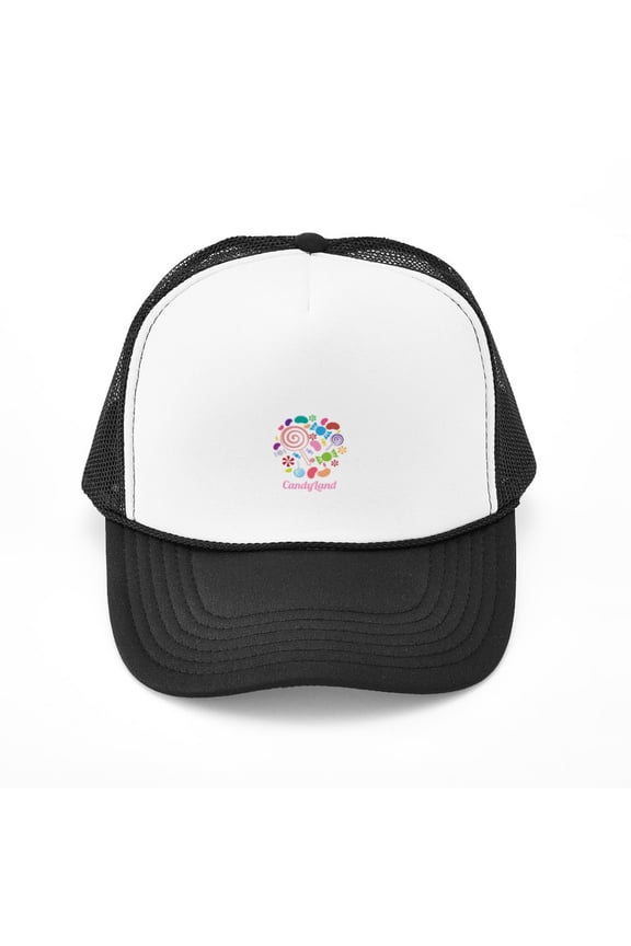 - Candy Land - Adjustable Unisex Printed Trucker Hat with Mesh Back