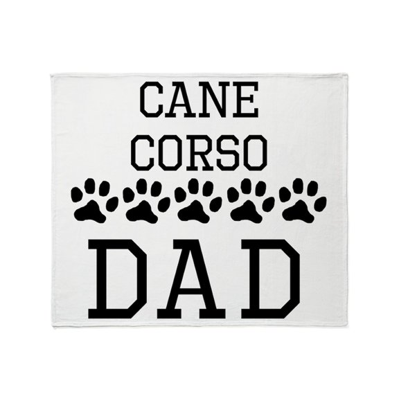 CafePress - Cane Corso Dad Throw Blanket - Soft Fleece Throw Blanket, 50"x60" for All Ages