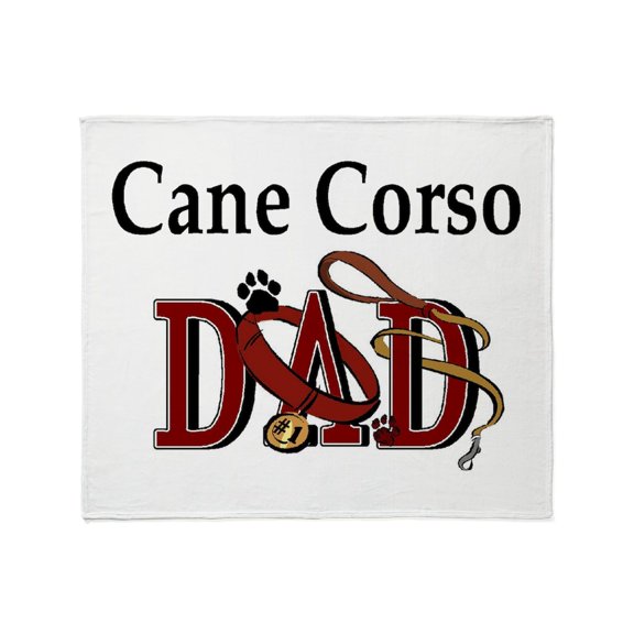 CafePress - Cane Corso Dad Throw Blanket - Soft Fleece Throw Blanket, 50"x60" for All Ages