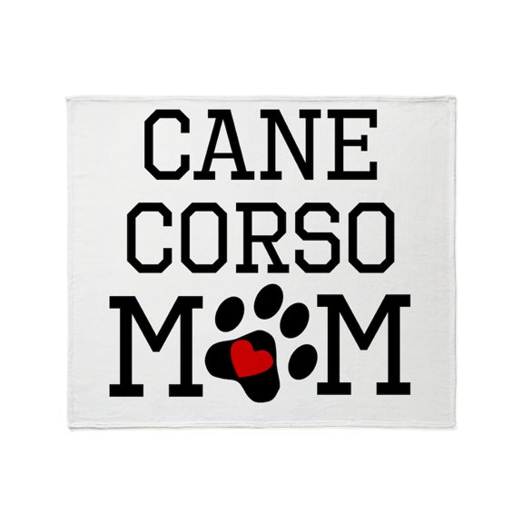 CafePress - Cane Corso Mom Throw Blanket - Soft Fleece Throw Blanket, 50"x60" for All Ages