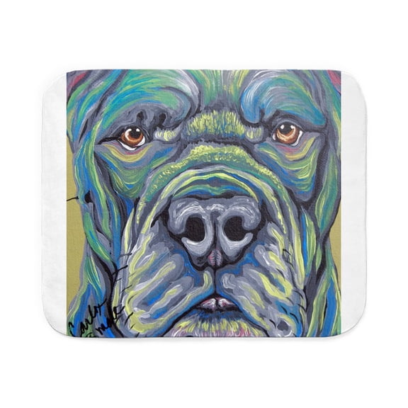 CafePress - Cane Corso Rainbow Dog - Sherpa Fleece Throw Blanket 60" x 50"