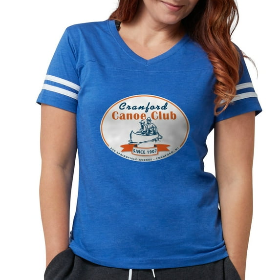 CafePress - Canoe Club_Cafe Copy Women's Football T Shirt - Womens Football Shirt