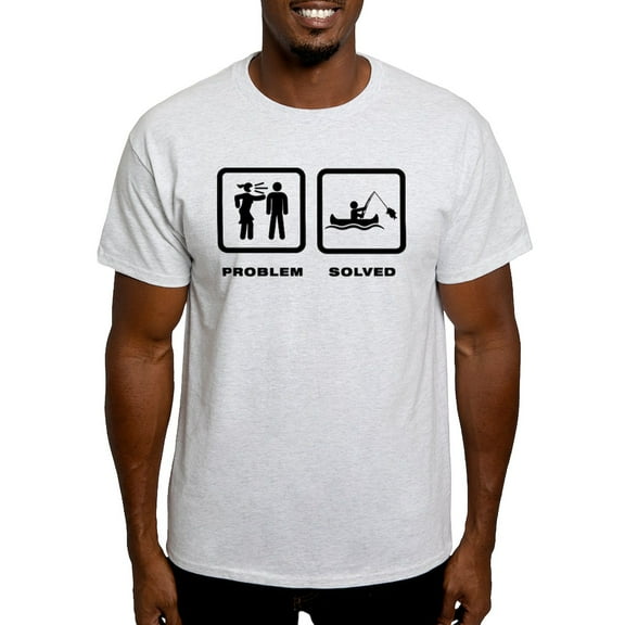 CafePress - Canoe Fishing Light T Shirt - Men's Classic Graphic T-Shirt