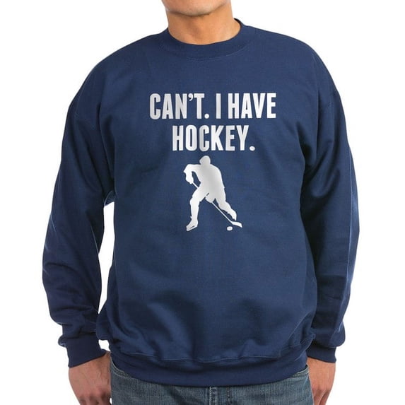 CafePress - Cant I Have Hockey Sweatshirt - Classic Crew Neck Sweatshirt