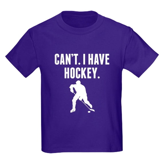 CafePress - Cant I Have Hockey T Shirt - Dark T-Shirt Kids XS-XL