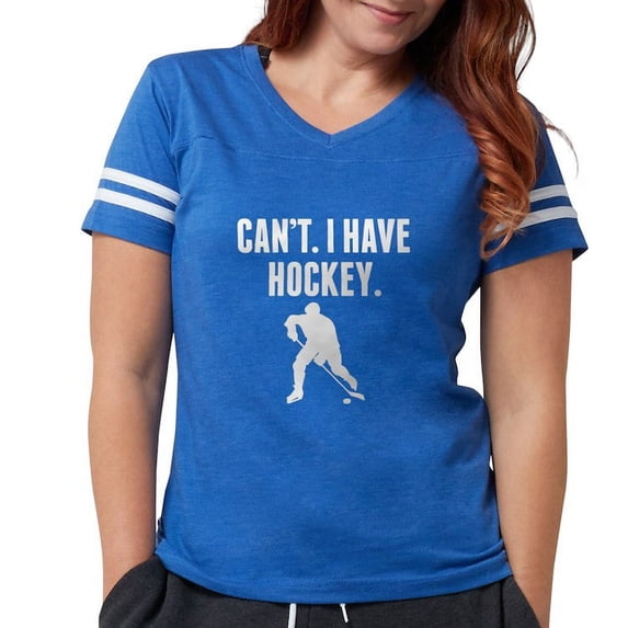 CafePress - Cant I Have Hockey T Shirt - Womens Football Shirt