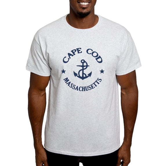 CafePress - Cape Cod Anchor Light T Shirt - Men's Classic Graphic T-Shirt