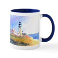 thumbnail image 1 of CafePress - Cape Cod Light Print Stainless Steel Travel Mugs - 11 oz Ceramic Mug - Novelty Coffee Tea Cup, 1 of 4