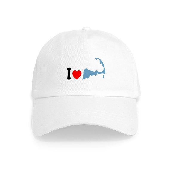 CafePress - Cape Cod MA I Love Cape Cod. Cap - Adjustable 100% Brushed Unisex Casual Cotton Baseball Cap, Beige, 1