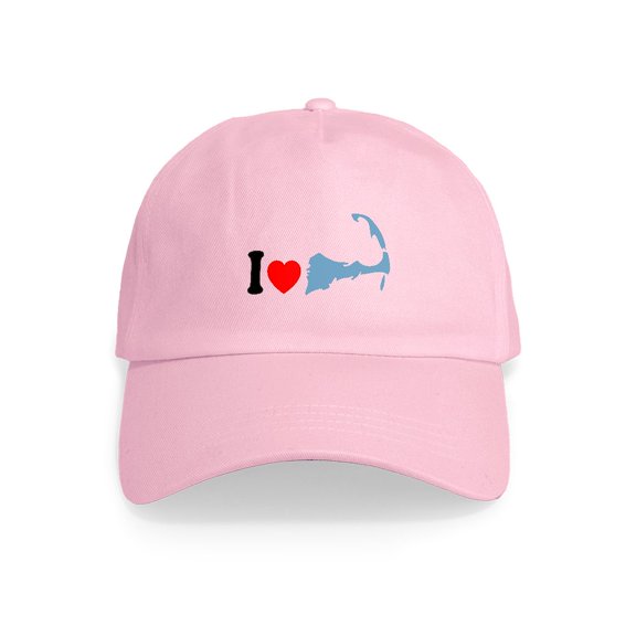CafePress - Cape Cod MA I Love Cape Cod. Cap - Adjustable 100% Brushed Unisex Casual Cotton Baseball Cap, Beige, 1