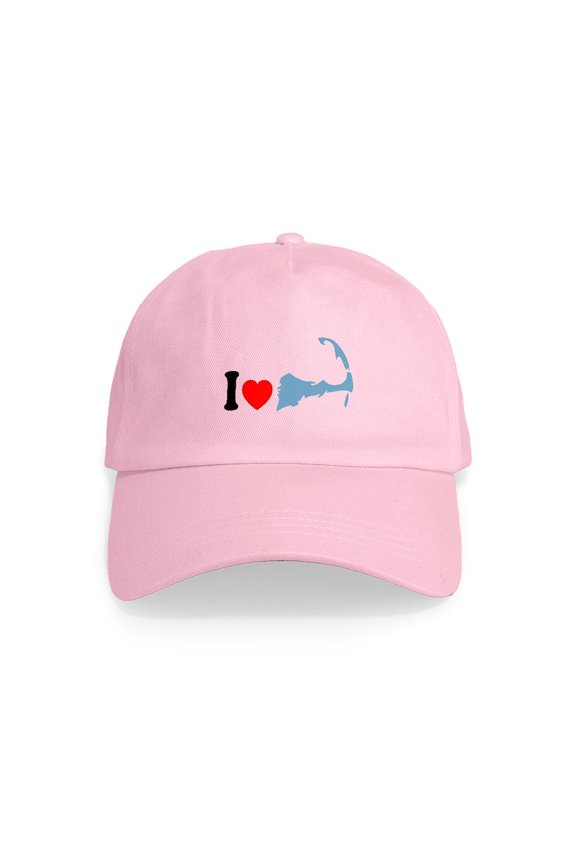 - Cape Cod MA I Love Cape Cod. Cap - Adjustable 100% Brushed Unisex Casual Cotton Baseball Cap, Beige, 1