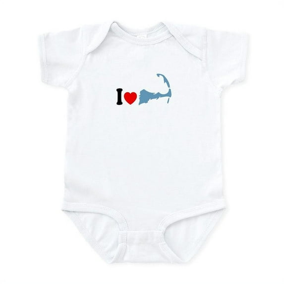 CafePress - Cape Cod MA I Love Cape Cod. Infant Bodysuit - Baby Light Bodysuit, Size Newborn - 24 Months