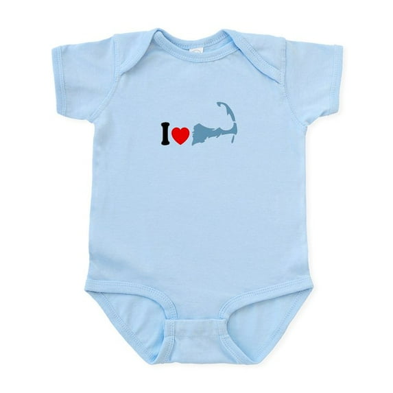 CafePress - Cape Cod MA I Love Cape Cod. Infant Bodysuit - Baby Light Bodysuit, Size Newborn - 24 Months