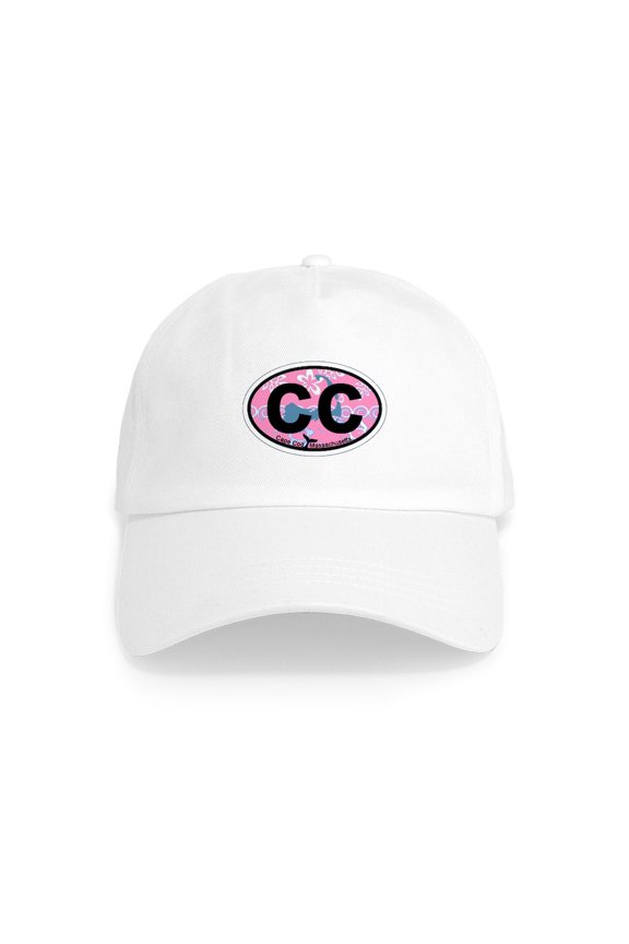 - Cape Cod MA Oval Design Cap - Adjustable 100% Brushed Unisex Casual Cotton Baseball Cap, Beige, 1