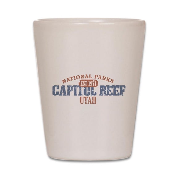 CafePress - Capitol Reef National Park UT - White Shot Glass, Unique and Funny Shot Glass