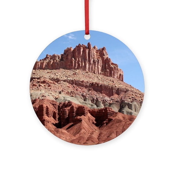 CafePress - Capitol Reef National Park, Utah, U -  Round Wood Ornament 4"