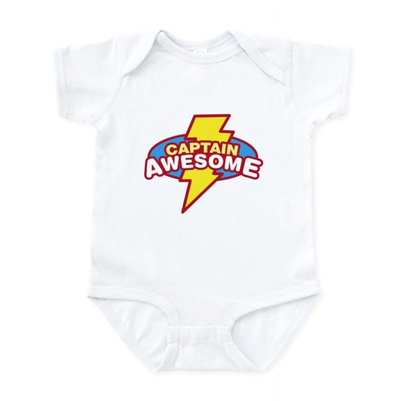 CafePress - Captain Awesome Infant Bodysuit - Baby Light Bodysuit