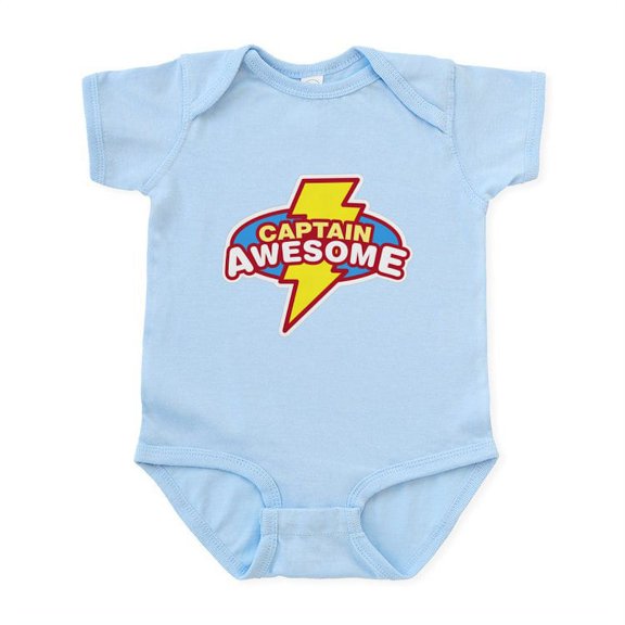 CafePress - Captain Awesome Infant Bodysuit - Baby Light Bodysuit