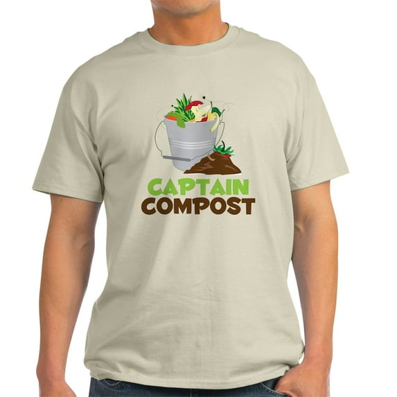CafePress - Captain Compost Light T Shirt - Men's Classic Graphic T-Shirt