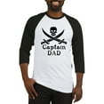 thumbnail image 1 of CafePress - Captain Dad Baseball Jersey - Cotton Baseball Jersey, 3/4 Raglan Sleeve Shirt, 1 of 4