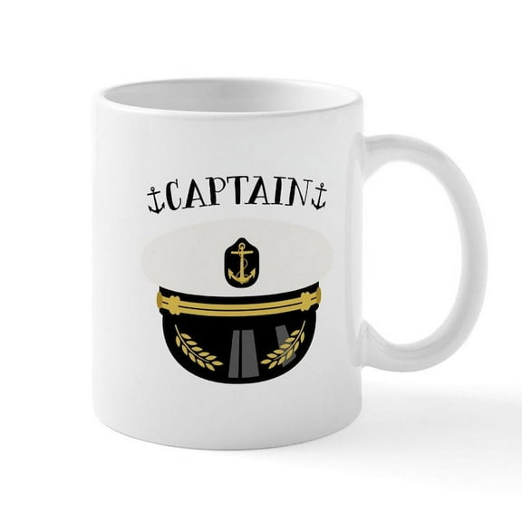 CafePress - Captain Mugs - 11 oz Ceramic Mug - Novelty Coffee Tea Cup