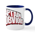 thumbnail image 1 of CafePress - Captain Obvious Mugs - 11 oz Ceramic Mug - Novelty Coffee Tea Cup, 1 of 6