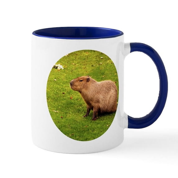 CafePress - Capybara Mug - 11 oz Ceramic Mug - Novelty Coffee Tea Cup